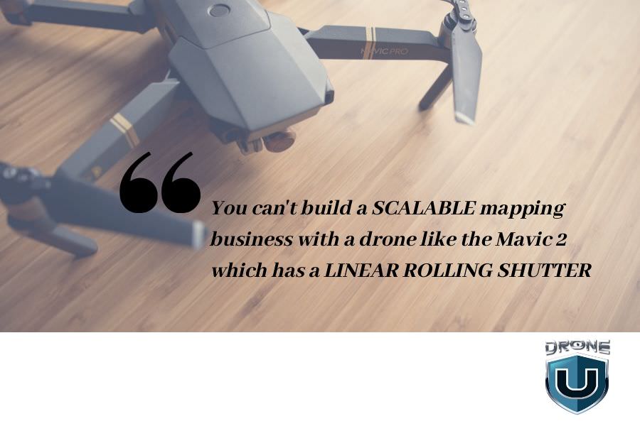 global shutter vs linear rolling shutter for drone mapping